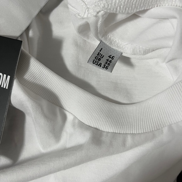 NWT - Moschino Couture! Belt Logo Print Short Sleeve T Shirt - L, XL - Picture 8 of 11